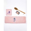 Fluffy Κεντητή Πετσέτα Pink 2 τμχ.
