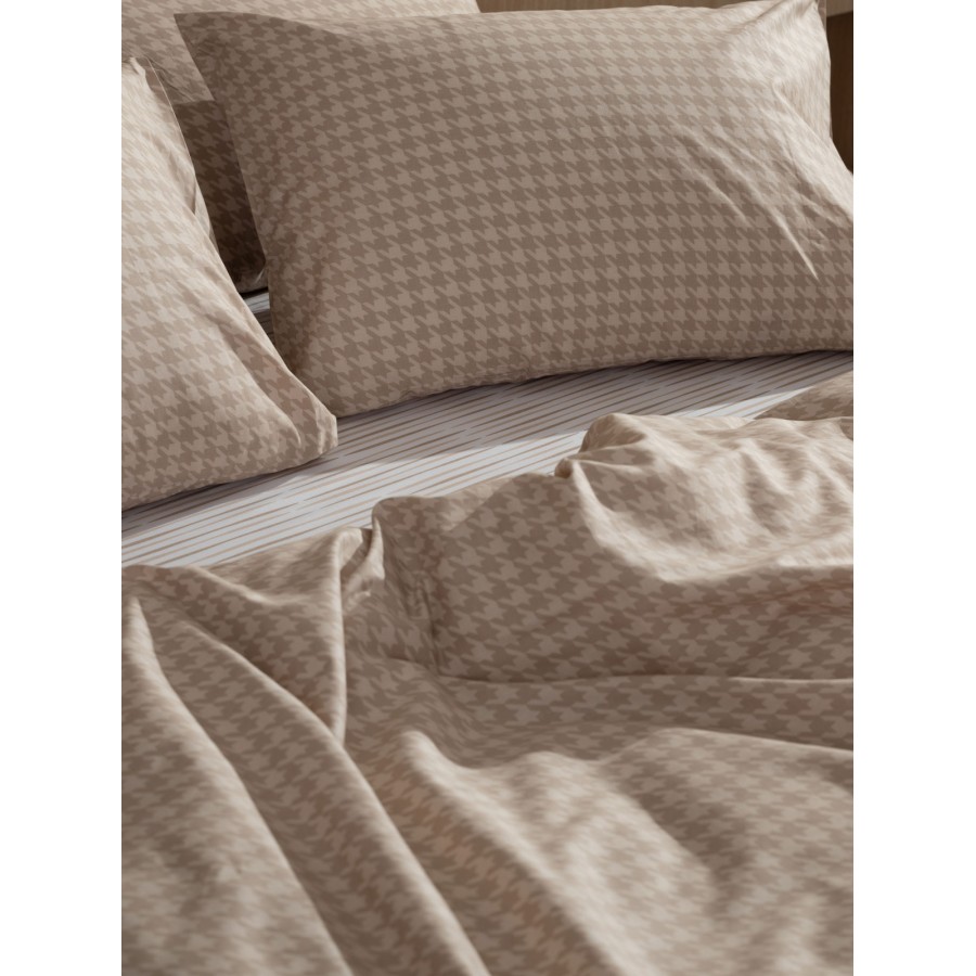 Σετ Σεντόνια Cotton Feelings 2064 Beige Διπλό (200x270)