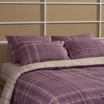 Σετ Σεντόνια Cotton Feelings 2066 Mauve King Size (260x270)