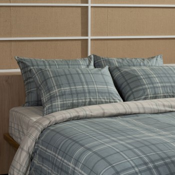 Σετ Σεντόνια Cotton Feelings 2066 Aqua King Size (260x270)