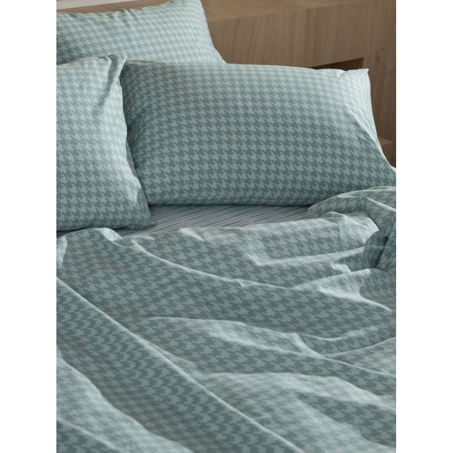 Σετ Σεντόνια Cotton Feelings 2064 Aqua King Size (260x270)