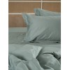 Σετ Σεντόνια Βαμβακοσατέν Omnia μονόχρωμα Aqua King Size (280x300)