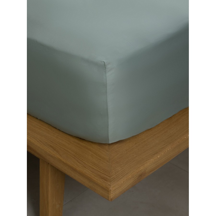 Κατωσέντονο Βαμβακοσατέν Omnia με λάστιχο Aqua Υπέρδιπλο (180x200+40)