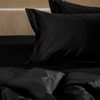 Σεντόνι Βαμβακοσατέν Omnia φλατ Black Υπέρδιπλο (250×280)