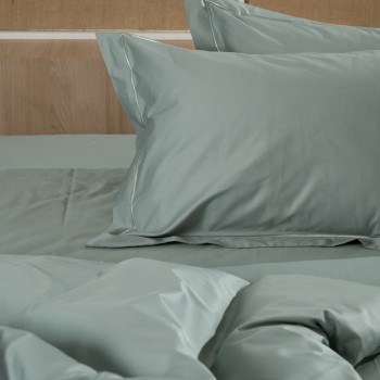 Σεντόνι Βαμβακοσατέν Omnia φλατ Aqua Υπέρδιπλο (250×280)