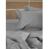 Σεντόνι Βαμβακοσατέν Omnia φλατ Grey Υπέρδιπλο (250×280)