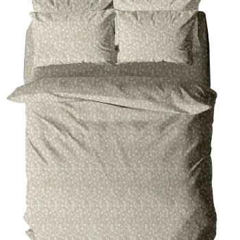 Σετ Σεντόνια Menta Εμπριμέ 420 Beige Μονό (160x260)