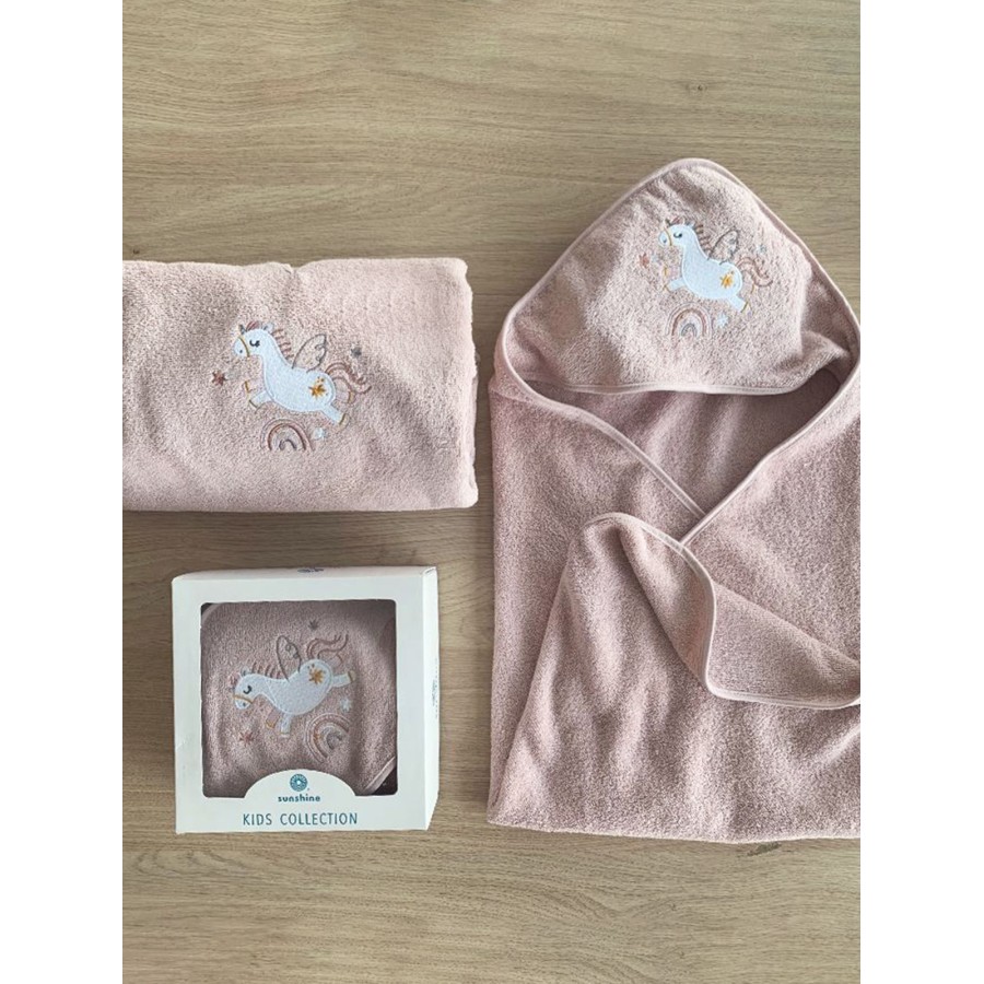 Fluffy Κεντητή Κάπα Powder 75x75