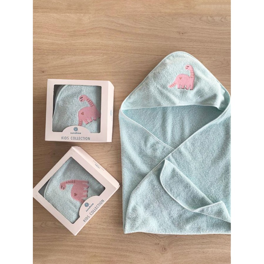 Fluffy Κεντητή Κάπα Light Blue 75x75