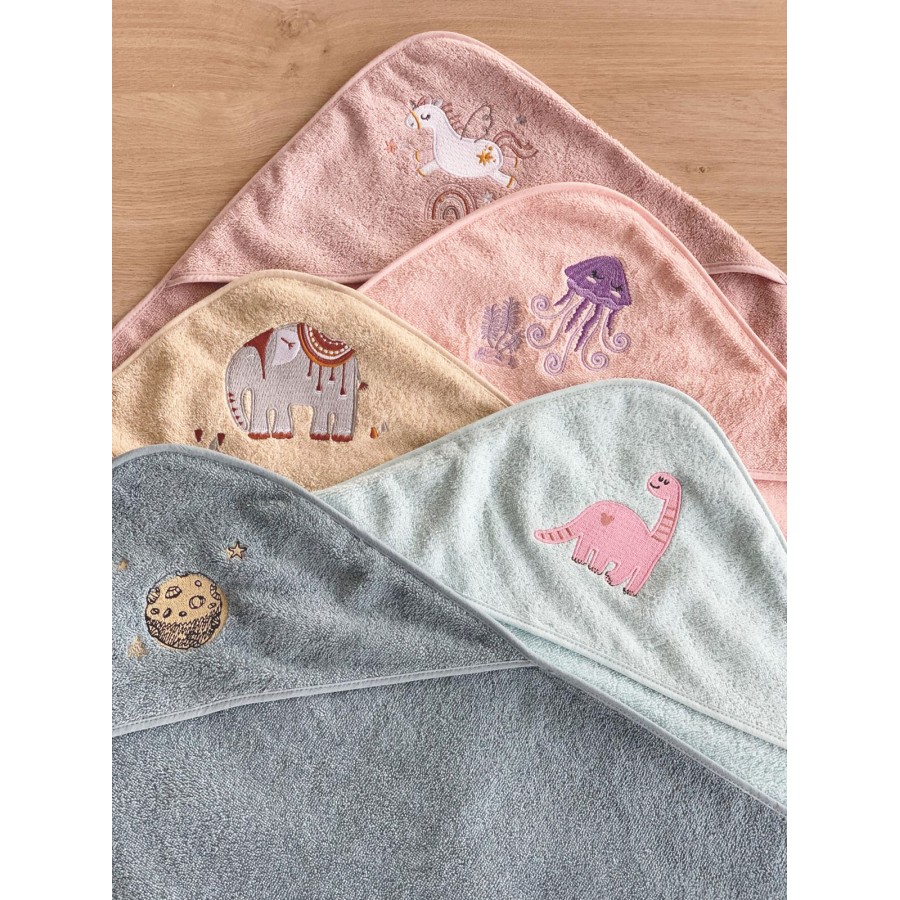 Fluffy Κεντητή Κάπα Light Blue 75x75