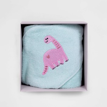 Fluffy Κεντητή Κάπα Light Blue 75x75