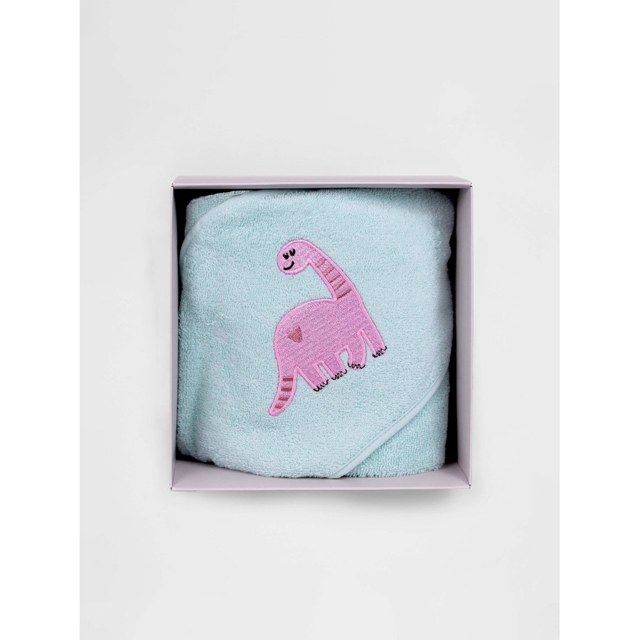 Fluffy Κεντητή Κάπα Light Blue 75x75