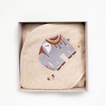 Fluffy Κεντητή Κάπα Beige 75x75