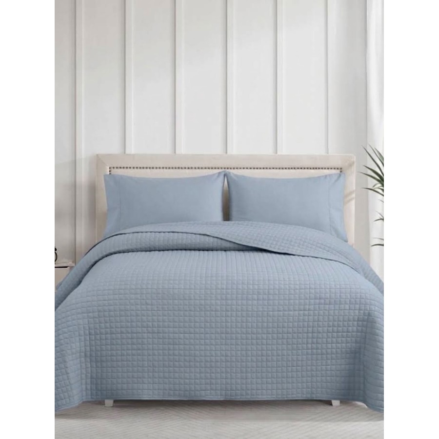 Κουβερλί Check Grey King Size (240x250)