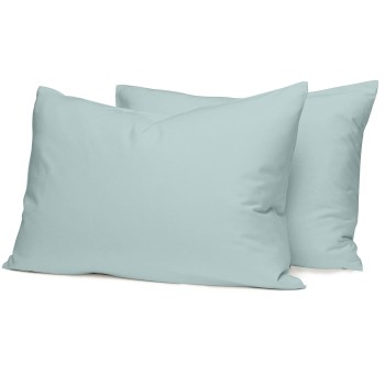 Μαξιλαροθήκες Cotton Feelings 114 Light Aqua 50x70