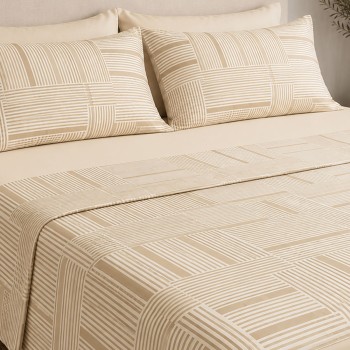 Μαξιλαροθήκη Menta Εμπριμέ 600 Grey 50x70