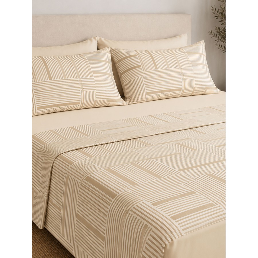 Μαξιλαροθήκη Menta Εμπριμέ 600 Grey 50x70