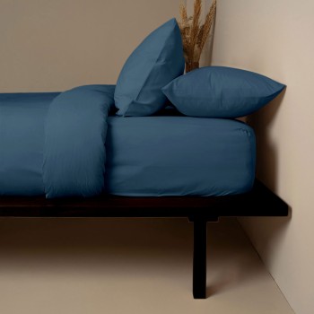 Κατωσέντονο Cotton Feelings 121 Sea Blue Μονό (100x200+30)