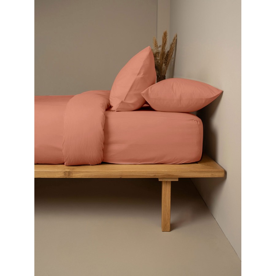 Κατωσέντονο Cotton Feelings 117 Peach Ημίδιπλο (120x200+30)