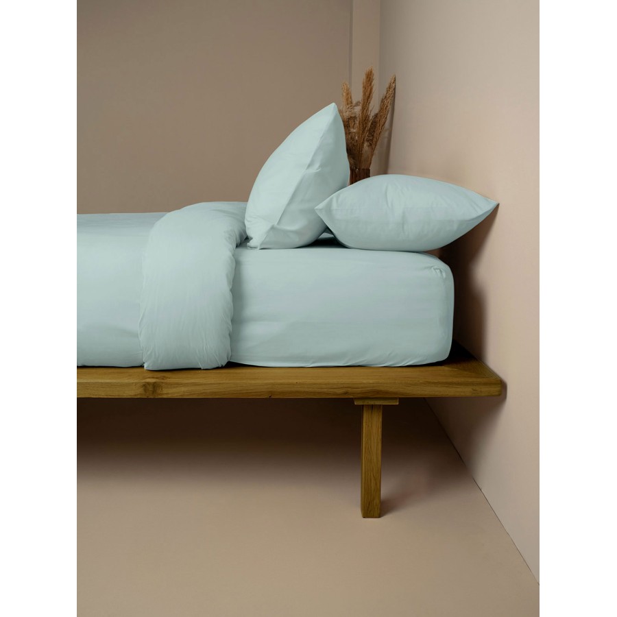 Κατωσέντονο Cotton Feelings 114 Light Aqua Υπέρδιπλο (180x200+30)