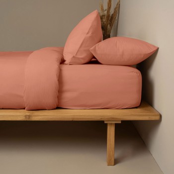 Κατωσέντονο Cotton Feelings 117 Peach Υπέρδιπλο (180x200+30)