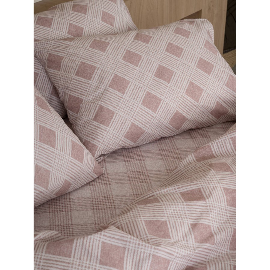 Σετ Σεντόνια Cotton Feelings 2072 Rose Διπλό (200x270)