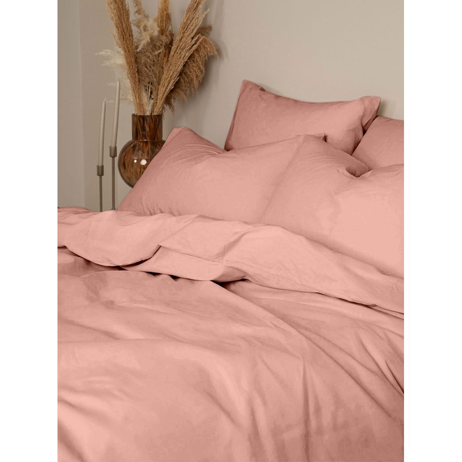 Σετ Σεντόνια Cotton Feelings 116 Light Pink Διπλό (200x270)