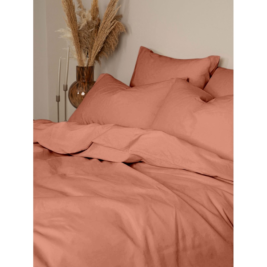 Σετ Σεντόνια Cotton Feelings 117 Peach Διπλό (200x270)