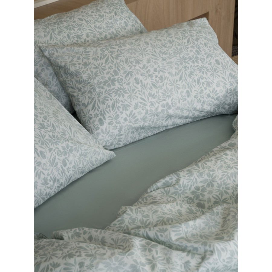 Σετ Σεντόνια Cotton Feelings 2070 Aqua Υπέρδιπλο (235x270)