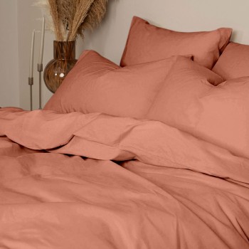Σετ Σεντόνια Cotton Feelings 117 Peach Υπέρδιπλο (235x270)