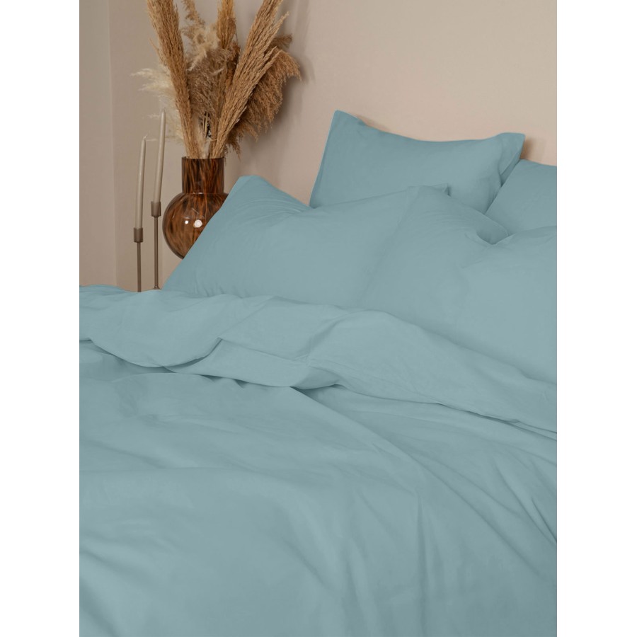 Σετ Σεντόνια Cotton Feelings 120 Sky Blue Υπέρδιπλο (235x270)