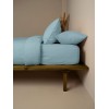 Σετ Σεντόνια Cotton Feelings 120 Sky Blue Υπέρδιπλο με λάστιχο (170x205+30)