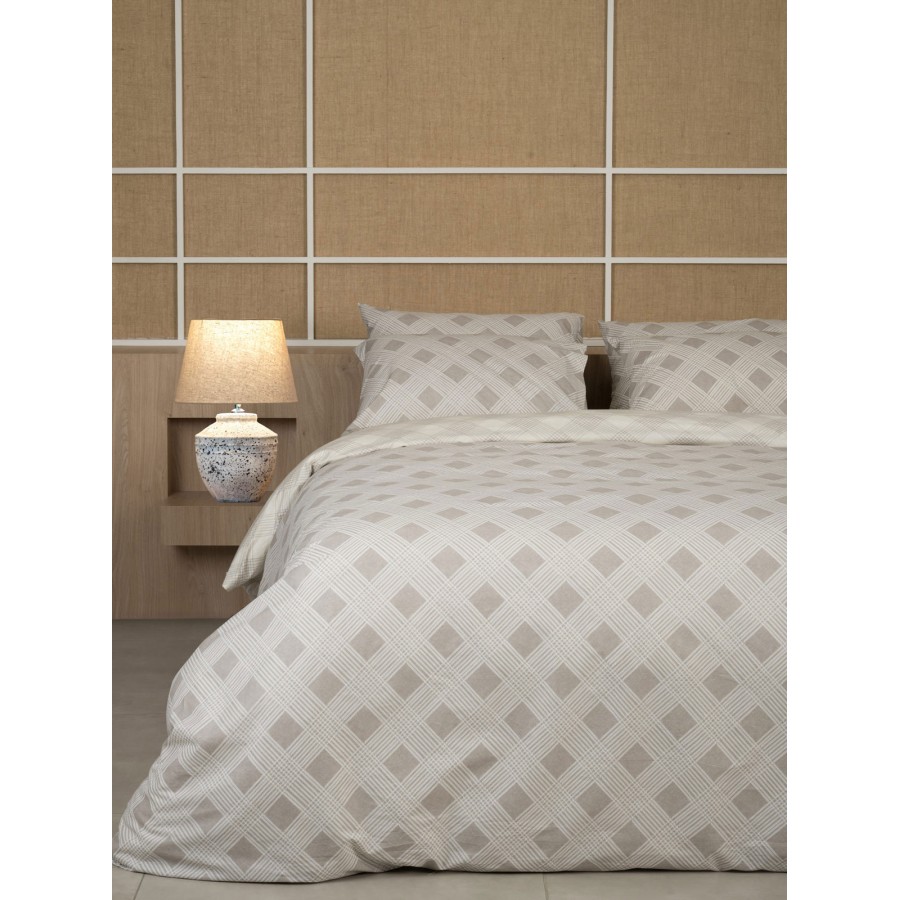 Σετ Σεντόνια Cotton Feelings 2072 Beige King Size (260x270)