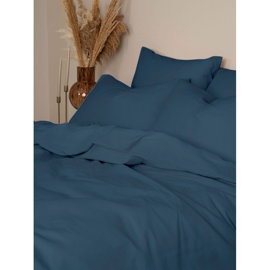 Σετ Σεντόνια Cotton Feelings 121 Sea Blue King Size (260x270)