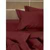 Σετ Σεντόνια Βαμβακοσατέν Omnia μονόχρωμα Bordeaux King Size (280x300)