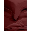 Σετ Σεντόνια Βαμβακοσατέν Omnia μονόχρωμα Bordeaux King Size (280x300)