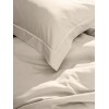 Σετ Σεντόνια Βαμβακοσατέν Omnia μονόχρωμα Beige King Size (280x300)