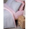 Σετ Σεντόνια Menta 205 Grey-Pink Διπλό με λάστιχο (150x200+30)