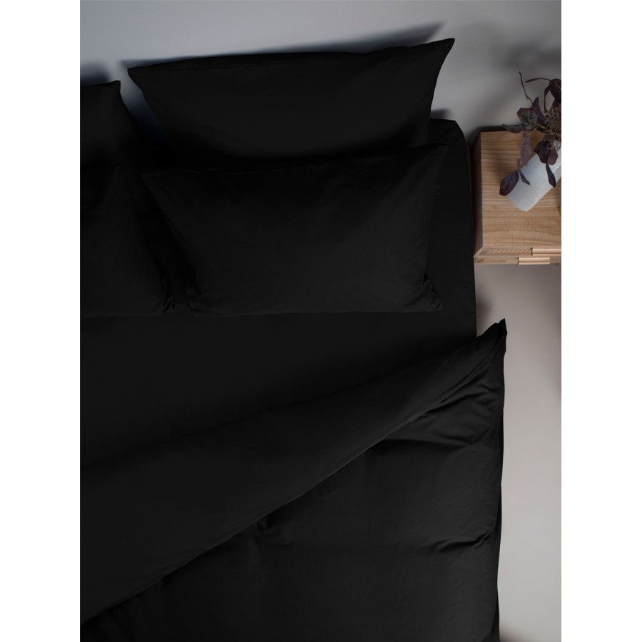 Σετ Σεντόνια Menta 208 Black Διπλό με λάστιχο (150x200+30)