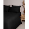 Σετ Σεντόνια Menta 208 Black Διπλό με λάστιχο (150x200+30)