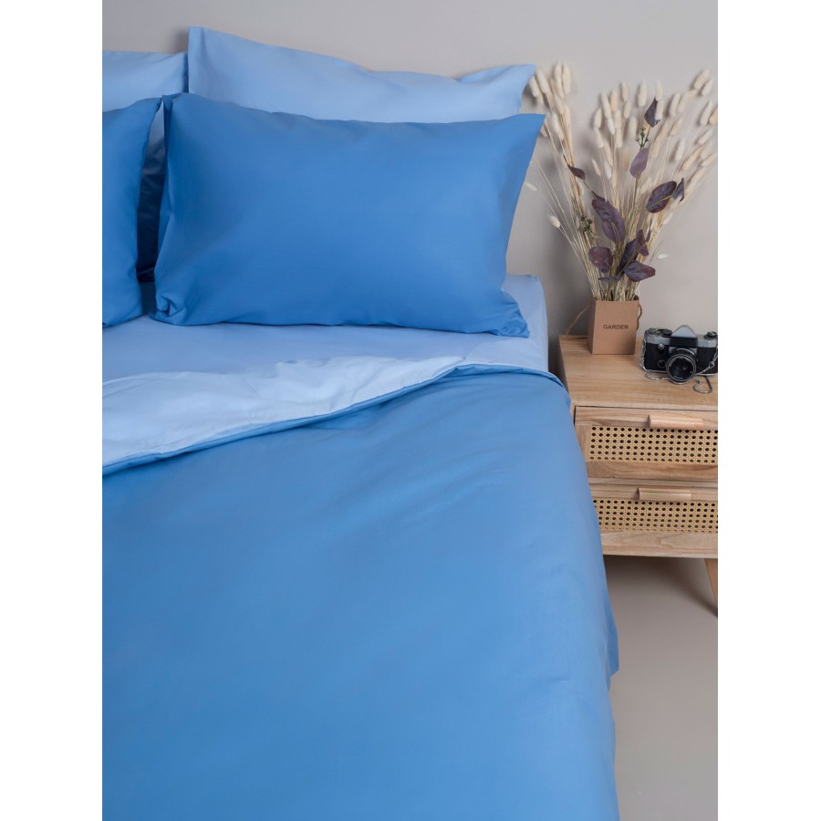 Σετ Σεντόνια Menta 202 Light Blue Μονό με λάστιχο (100x200+30)