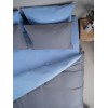 Σετ Σεντόνια Menta 207 Grey-Blue Μονό με λάστιχο (100x200+30)
