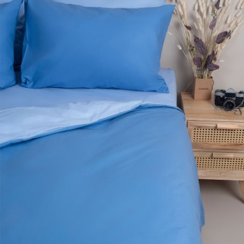 Σετ Σεντόνια Menta 202 Light Blue Υπέρδιπλο με λάστιχο (170x200+30)