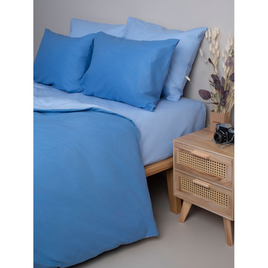 Σετ Σεντόνια Menta 202 Light Blue Υπέρδιπλο με λάστιχο (170x200+30)