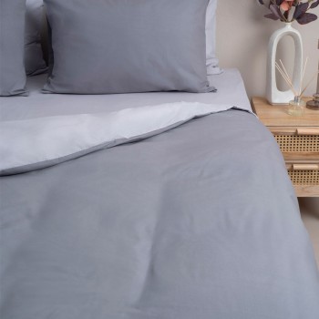 Σετ Σεντόνια Menta 203 Dark Grey Υπέρδιπλο με λάστιχο (170x200+30)