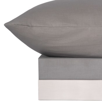 Σετ Σεντόνια Menta 203 Dark Grey Υπέρδιπλο με λάστιχο (170x200+30)