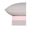Σετ Σεντόνια Menta 205 Grey-Pink Υπέρδιπλο με λάστιχο (170x200+30)