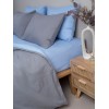 Σετ Σεντόνια Menta 207 Grey-Blue Υπέρδιπλο με λάστιχο (170x200+30)