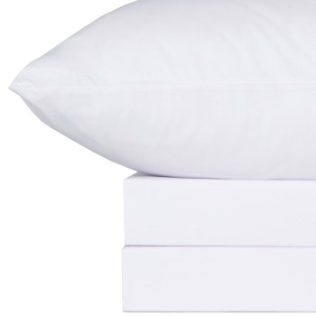 Σετ Σεντόνια Menta 209 White Υπέρδιπλο με λάστιχο (170x200+30)