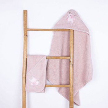 Fluffy Κεντητή Κάπα Powder Unicorn 75x75
